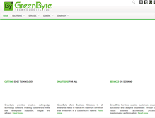 Tablet Screenshot of greenbyteit.com